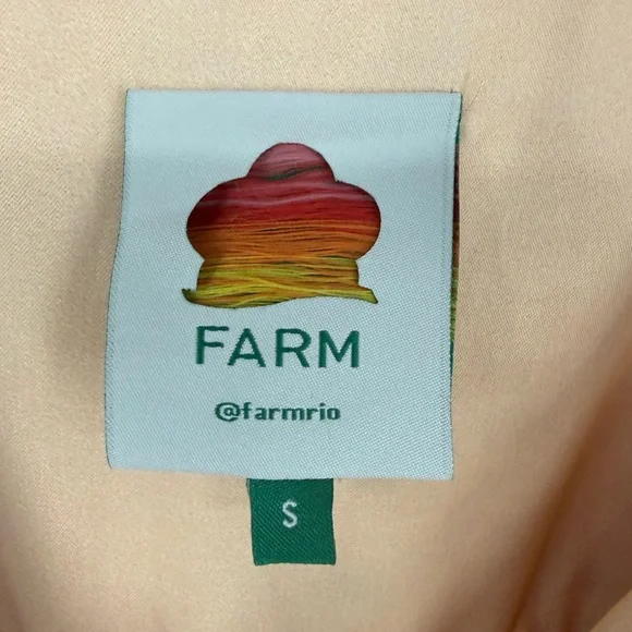 Farm Rio Mixed Scarves Midi Dress Size Small 100% Viscose Cut-Out Detail NWOT - Picture 10 of 12